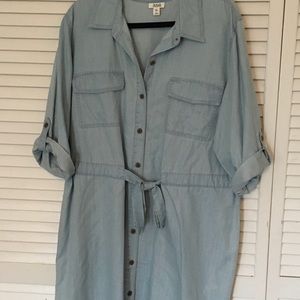 a.n.a women’s short sleeve shirt dress